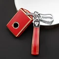 red with keychain