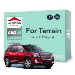 Kit de bombillas LED interiores Canbus para GMC Terrain 2010-2017