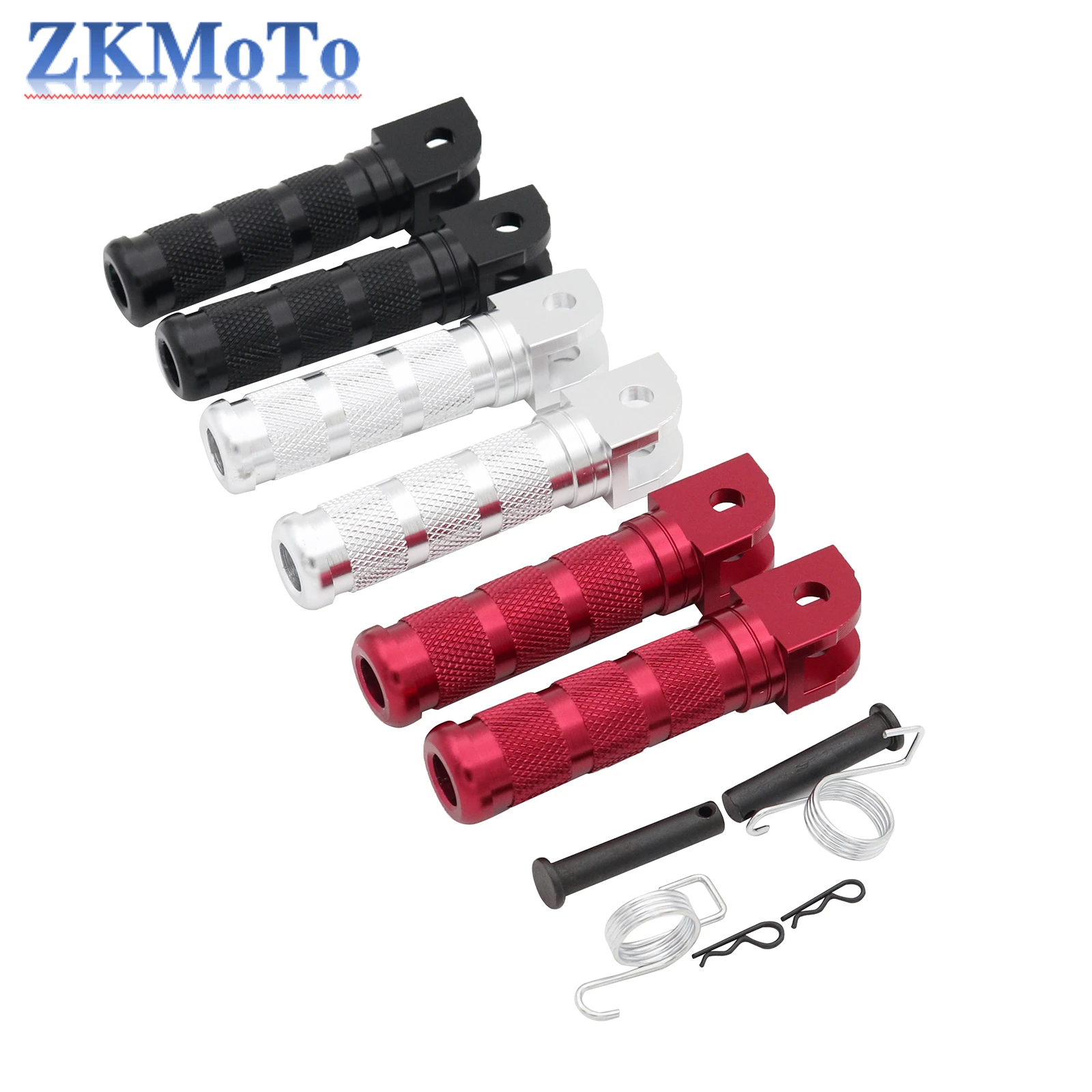 Estribo plegable universal para moto – pedana aluminio con soporte antivibración - imagen 2