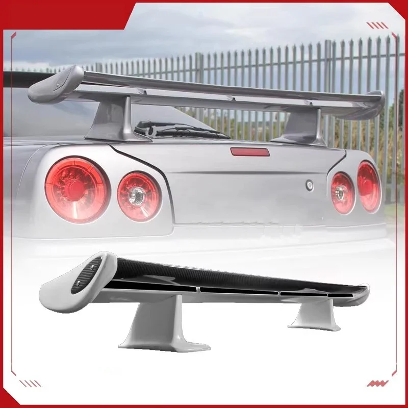 Alerón trasero de fibra de carbono para Nissan Skyline R34 GT-R