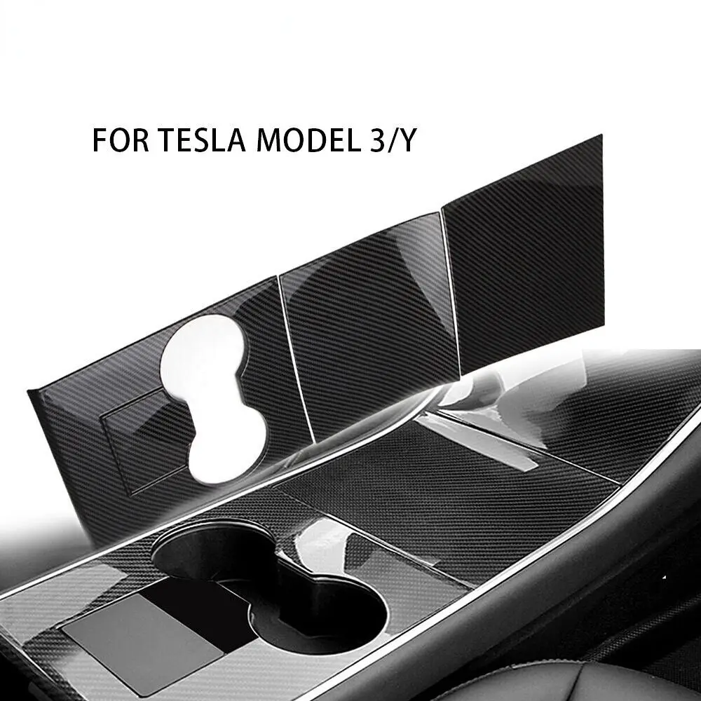 Kit fibra de carbono consola central para Tesla Model 3/Y 2017-2020
