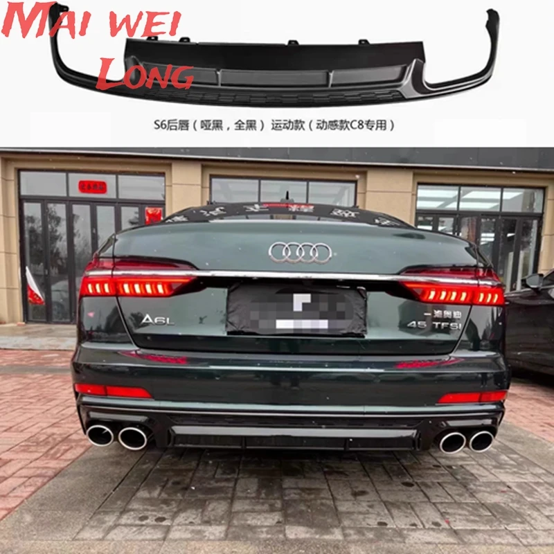 Difusor trasero ABS puntas escape – Audi A6 S6 S-Line C8 2019-21 - imagen 3