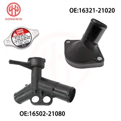 16502-21080 Carcasa entrada agua con tapa radiador – Toyota Yaris