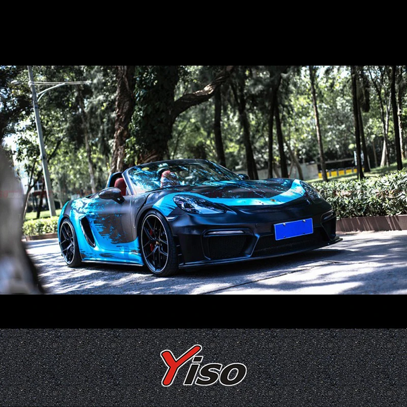 Guardabarros delantero RS de fibra de carbono para Porsche 718 Boxster - imagen 3
