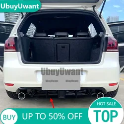 Difusor trasero Golf MK6 GTI negro brillante con divisor 2008-2013