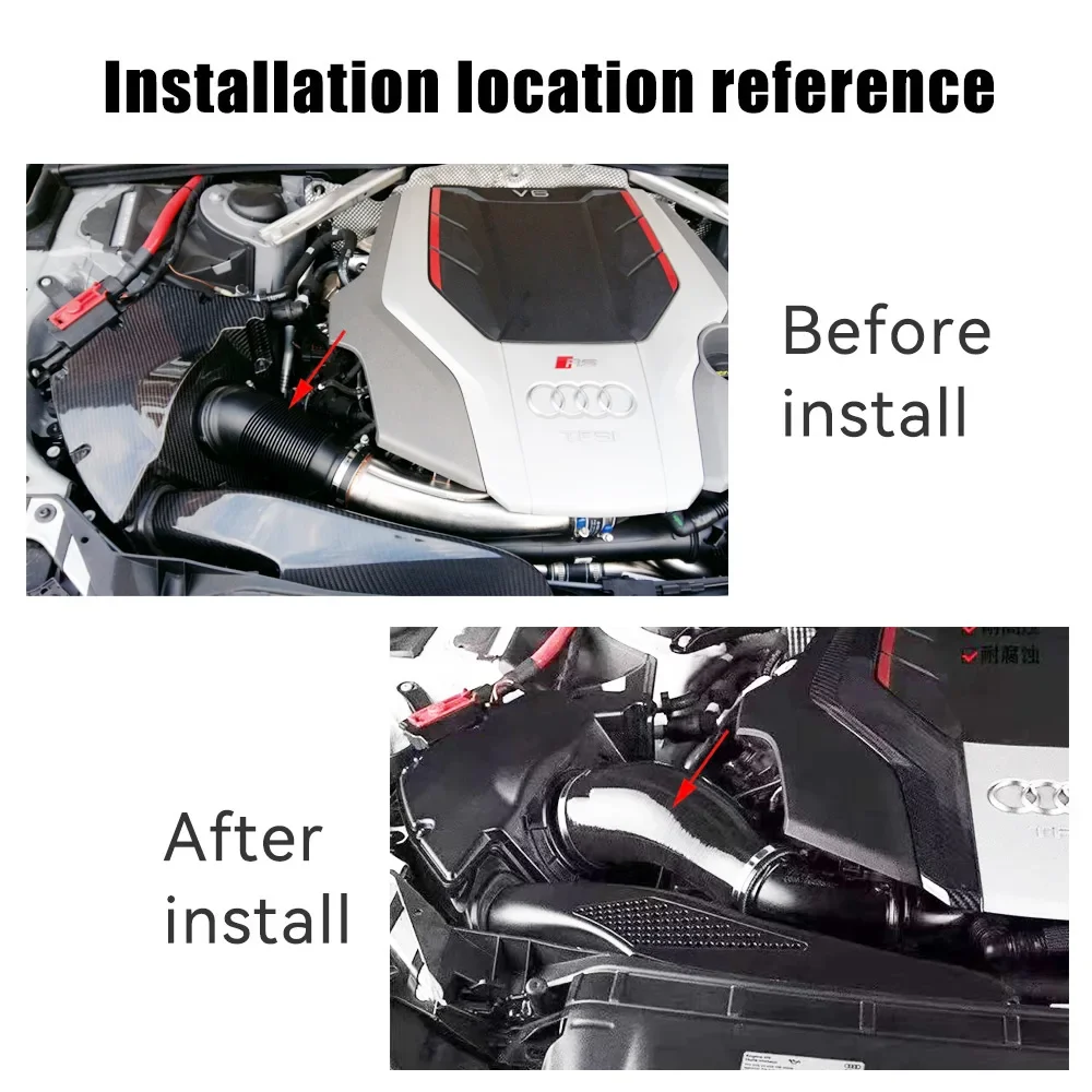 Manguera admisión silicona Audi B9 S4 S5 RS4 RS5 EA839 - imagen 3