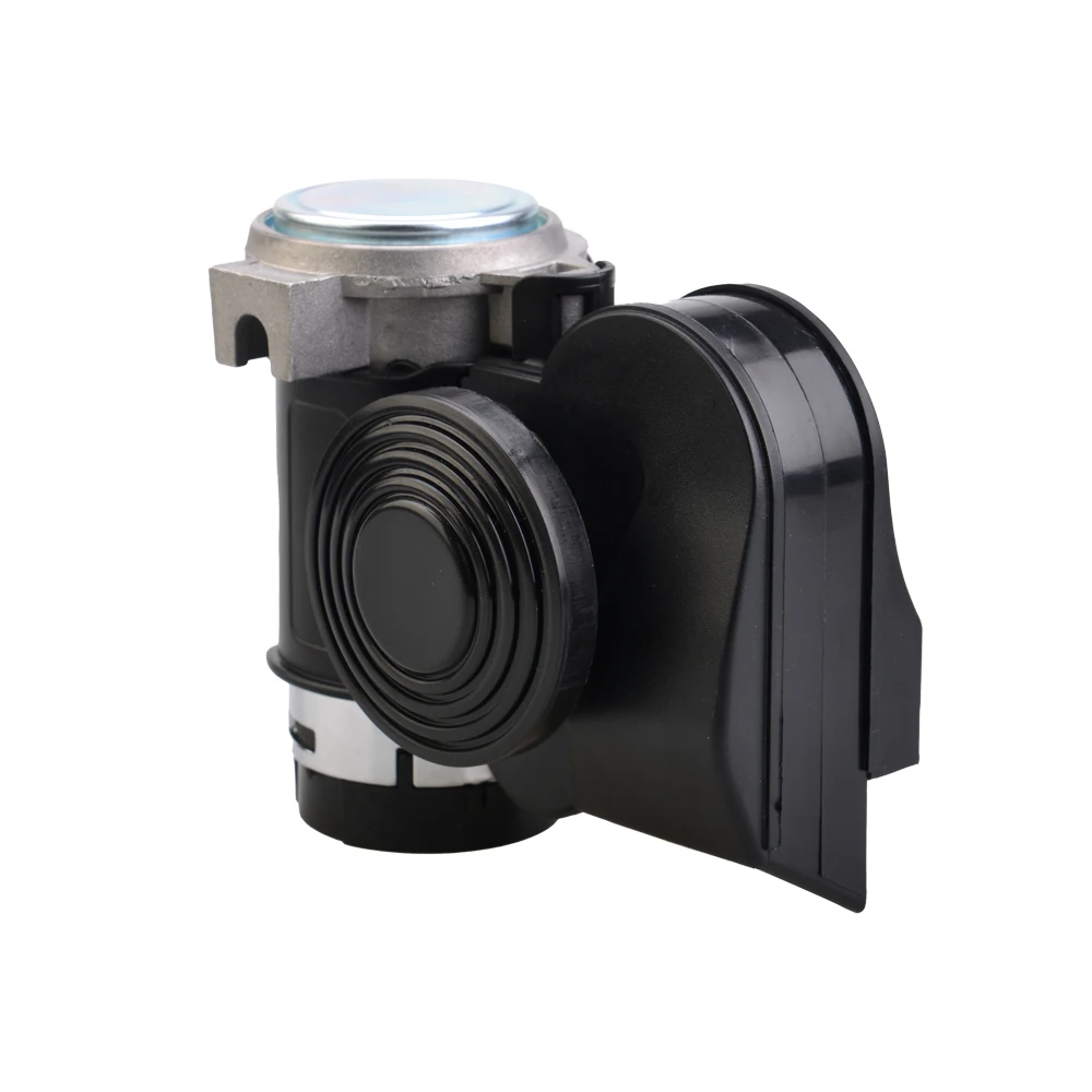 Bocina de aire doble 12 V negra para coche, moto y SUV - imagen 4