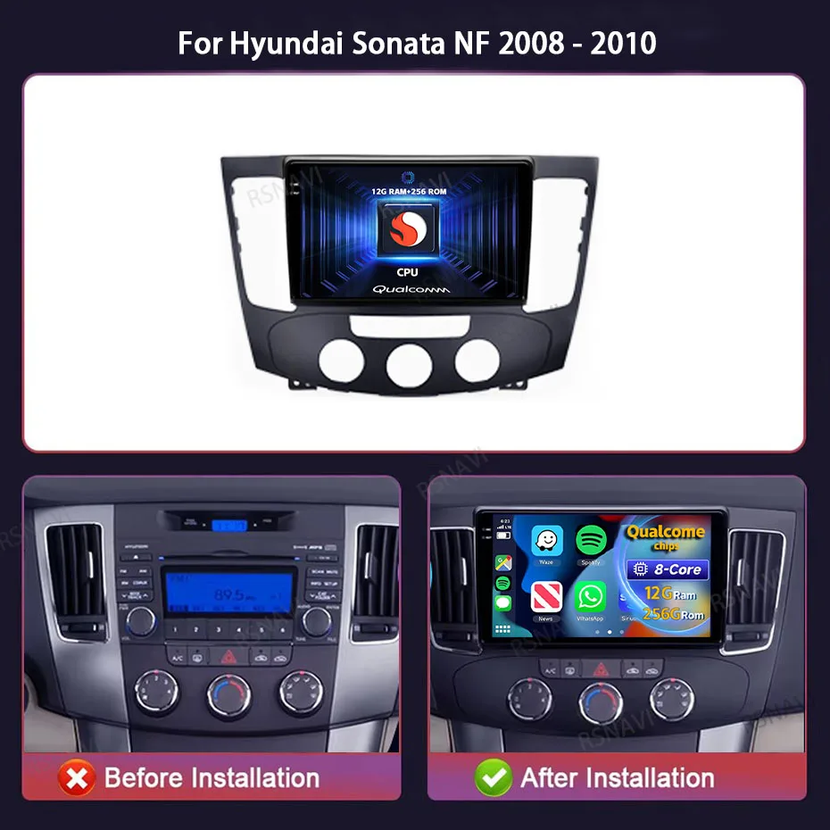 Vista general de la unidad 2DIN Android