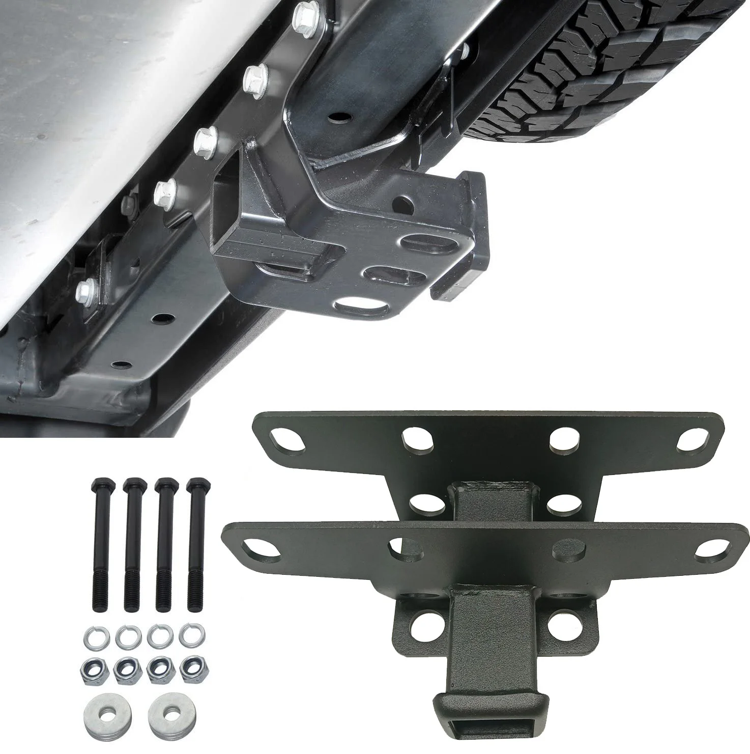 Receptor de enganche de remolque Jeep Wrangler JK JL 2007-2023 - imagen 4