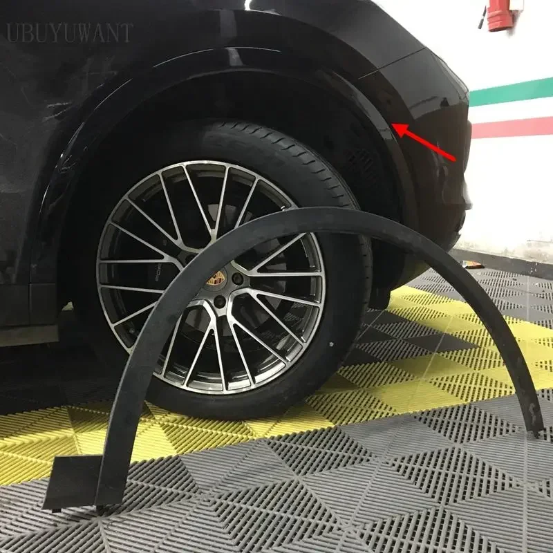 Protector de cejas para guardabarros de coche, tira embellecedora de arco de rueda, alta calidad, 4 piezas, para Porsche Cayenne 2018, 2019, 2020 - imagen 5