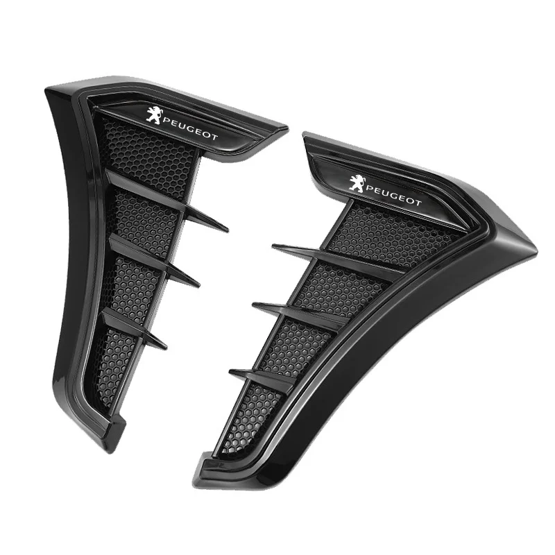 Calcomanía de guardabarros lateral de fibra de carbono Peugeot