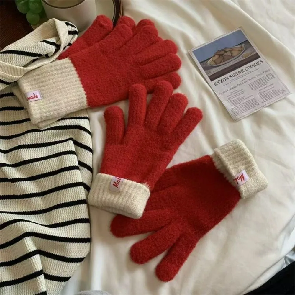 Guantes sin dedos para pantalla táctil cálidos mujer invierno/otoño - imagen 3