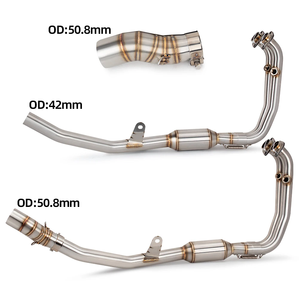 Tubo escape intermedio CFMOTO 450MT ADV 51mm - imagen 4