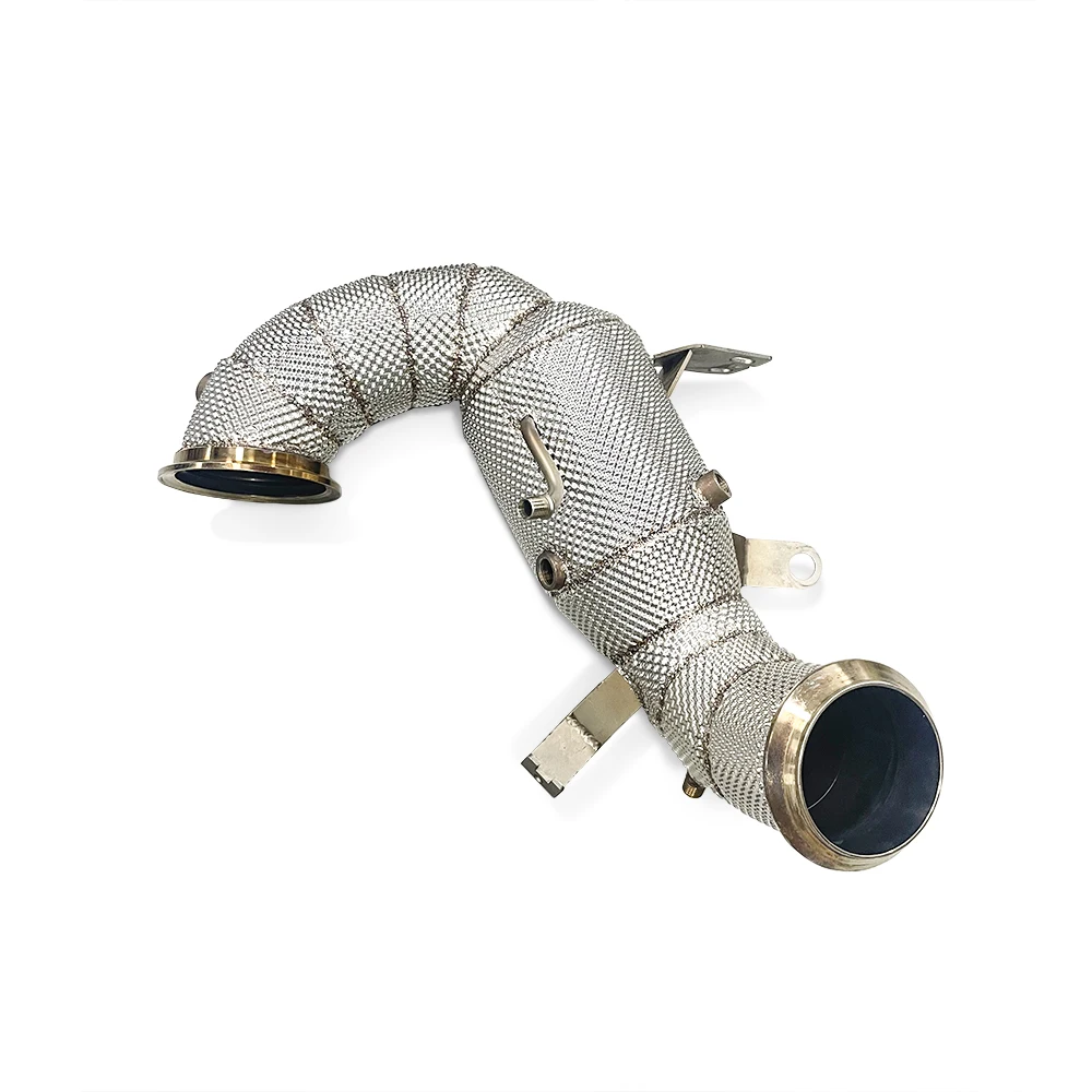 Downpipe inoxidable con protector térmico Mercedes-AMG A45/CLA45 2.0T - imagen 3