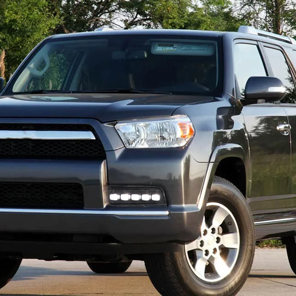 Para Toyota 4Runner 2010-2013 conjunto de lámpara antiniebla delantera actualización efecto de arranque dinámico luz de circulación diurna accesorios de herramientas de coche - imagen 2