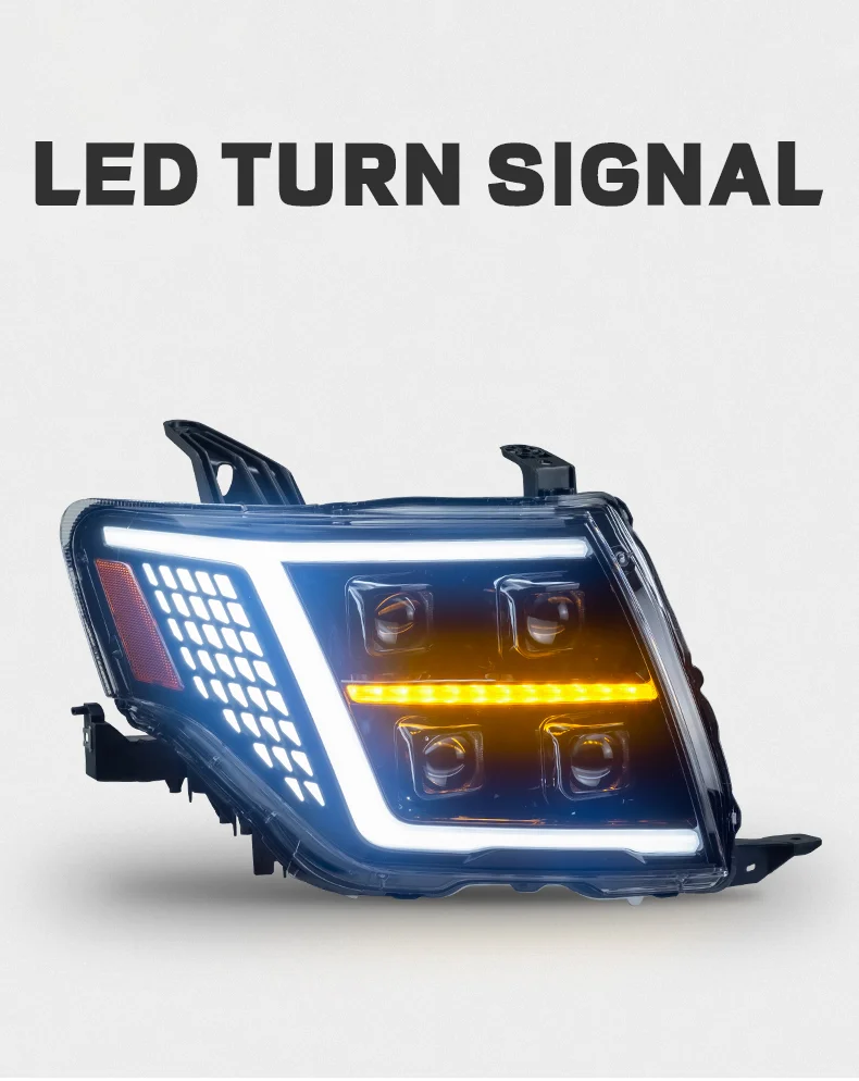 Faros LED Sewiyolin Mitsubishi Pajero V93 V97 2009-2021 DRL antiniebla - imagen 5