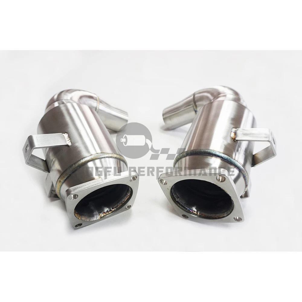Bajantes de acero inoxidable para sistema de escape Porsche