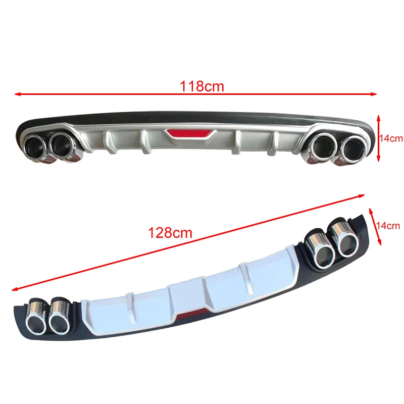 Alerón trasero de labio para parachoques universal ABS coche - imagen 2