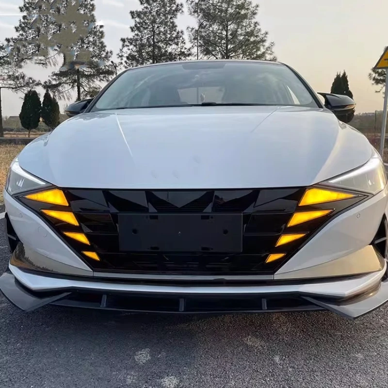 Rejilla delantera con luces LED para Hyundai Elantra 2021 - imagen 4
