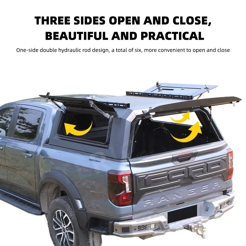 Tapa caja trasera alta extraíble – Isuzu D-Max en acero al manganeso - imagen 3