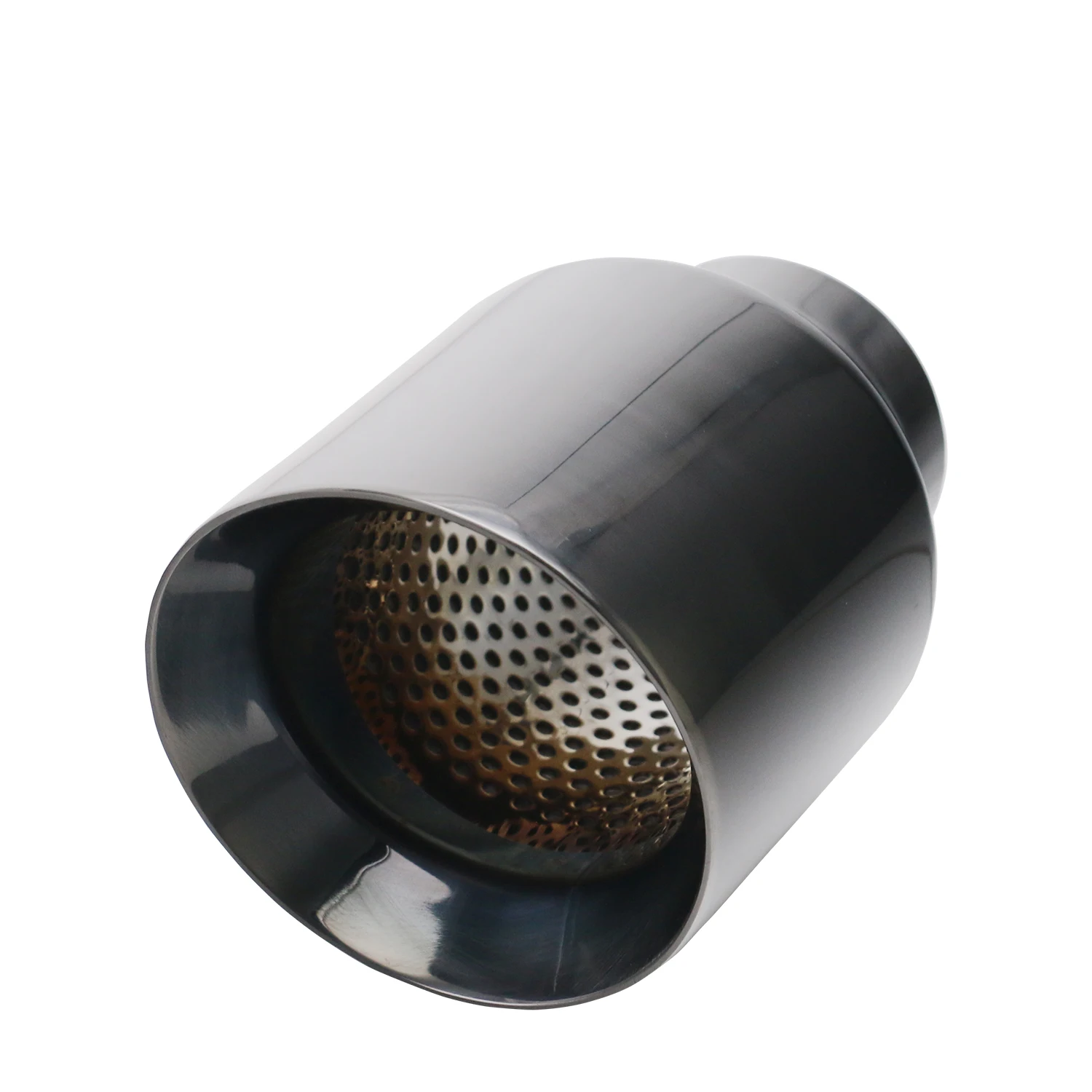 Punta de escape acero inoxidable negro brillante para coche - imagen 5