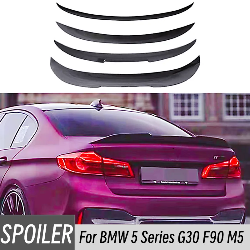 Alerón de la tapa del maletero del coche, accesorios de ajuste para BMW serie 5, G30, F90, M5, 520i, 530i, 540i, 550i, M5 MP, M4, PSM, 2017-2023