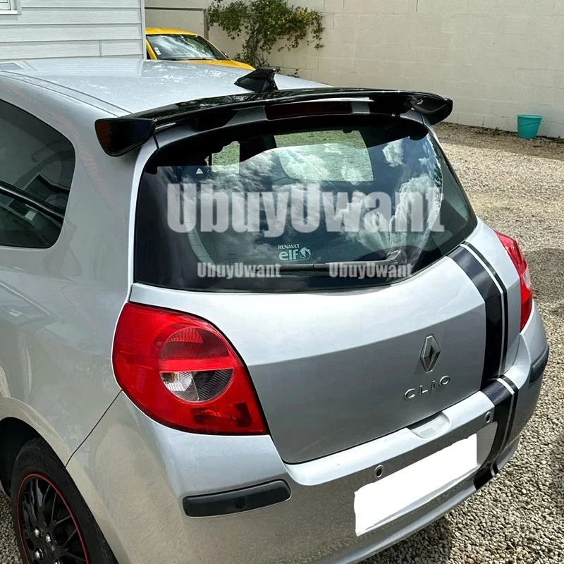 Alerón de techo para Renault Clio III, IV y V efecto carbono ABS - imagen 2