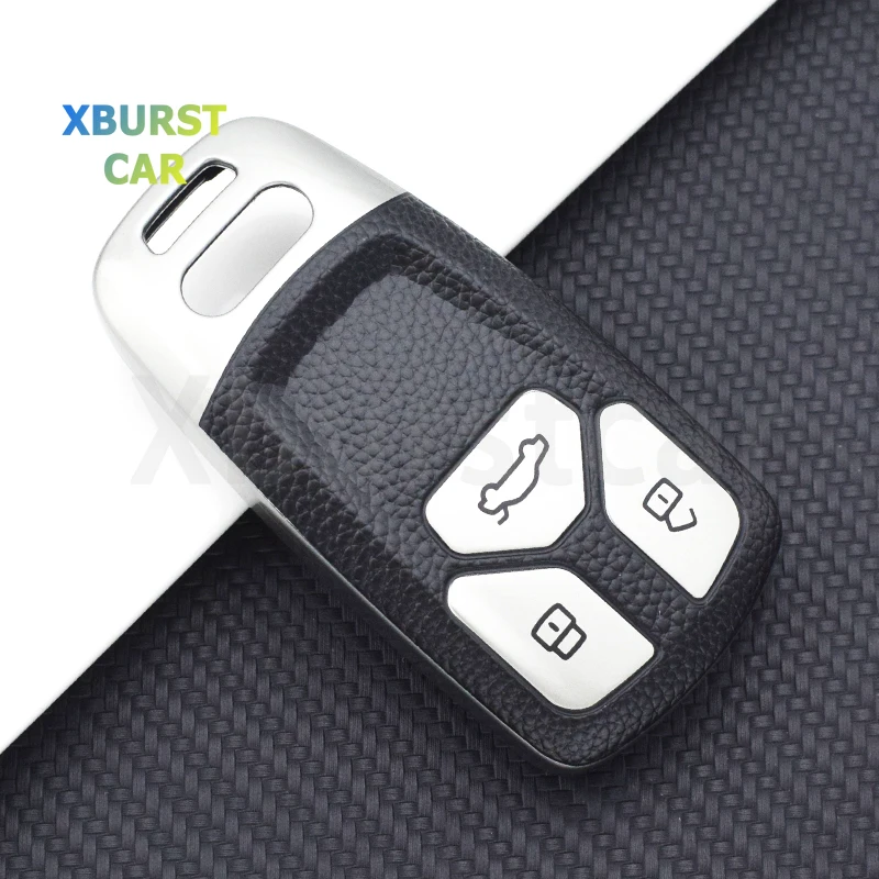 Funda llave Audi TPU y cuero compatible con A4 A4L A5 TT
