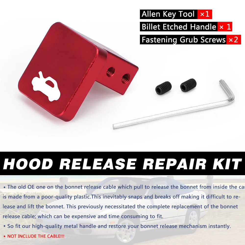 Kit reparación pestillo capó Honda Civic 1996-2011 - imagen 2