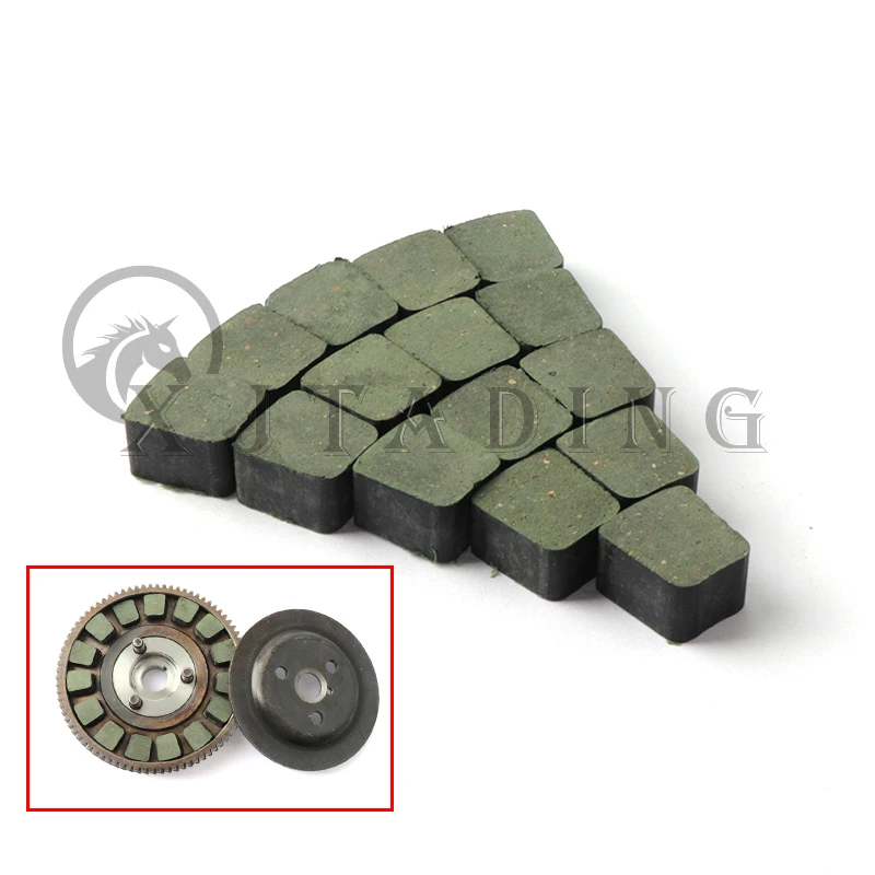 Pastillas de embrague de repuesto verde para motor de bicicleta