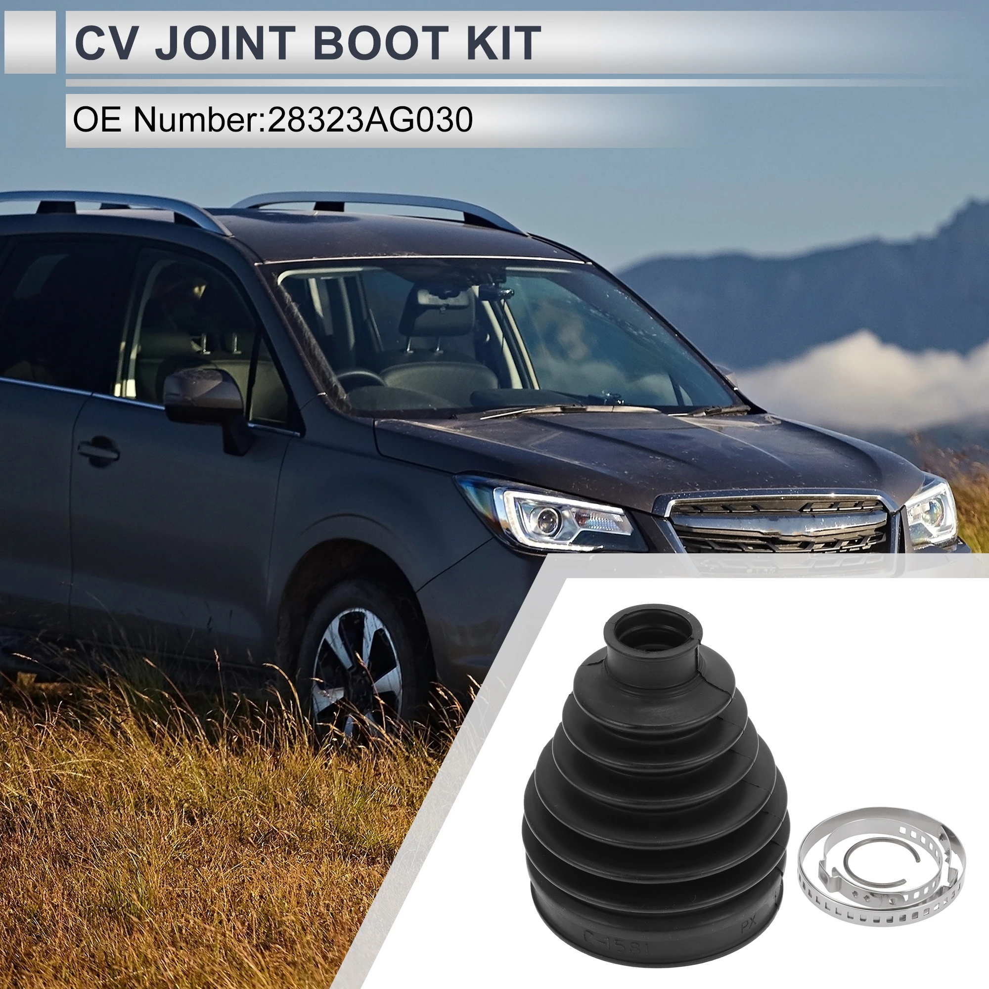 X Autohaux No.28323AG030 Kit de arranque de junta CV exterior con abrazaderas para Subaru Forester 2009-2013 para Subaru Legacy 2007 2009