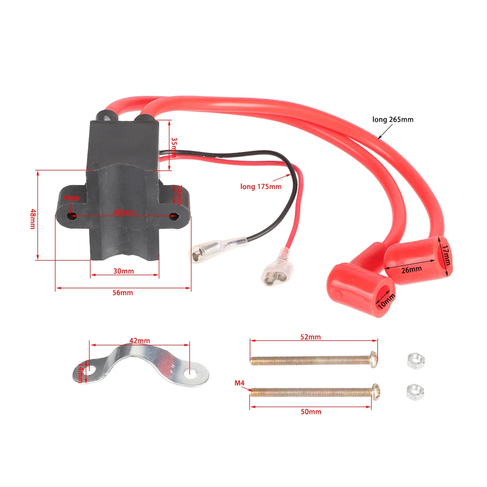 Condensador de Motor LD100, encendido de descarga, CDI con dos cabezales CDI actualizados para bicicleta motorizada de Gas YD100, 66cc, 80cc, 100CC - imagen 3