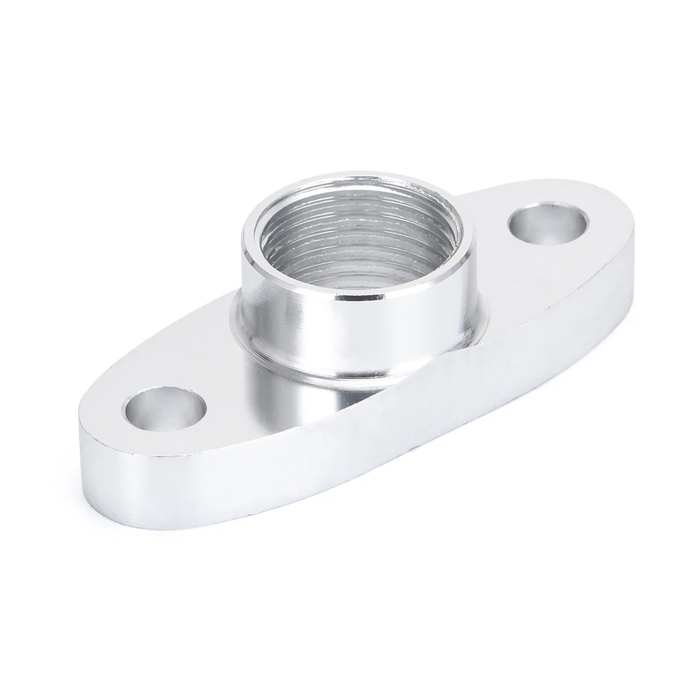 PQY Brida de retorno de aceite de aluminio para turbo T3/T4, 1/2 NPT - imagen 3