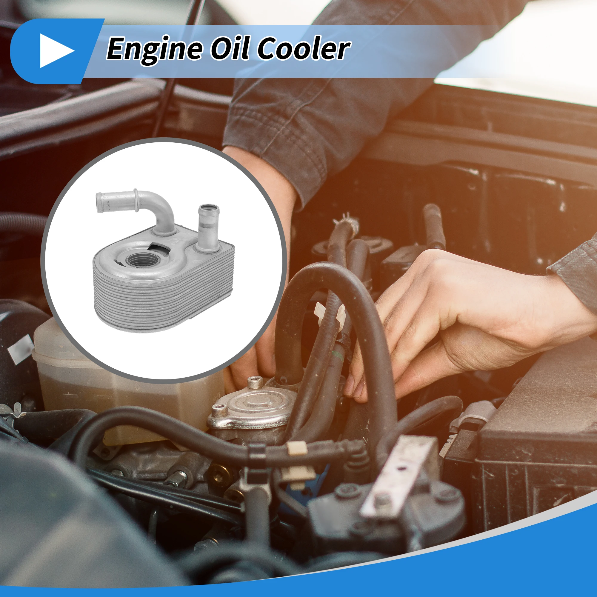 UXCELL Enfriador de aceite de motor para Ford Fiesta 2011-2013 No.7S7G6B856AA 1 pieza - imagen 2