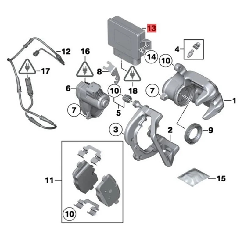 Módulo freno de mano electrónico BMW X3 F25 2011-2017 - imagen 3