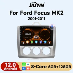 Radio Multimedia Android 12 con GPS y CarPlay – Ford Focus Mk2 Mk3