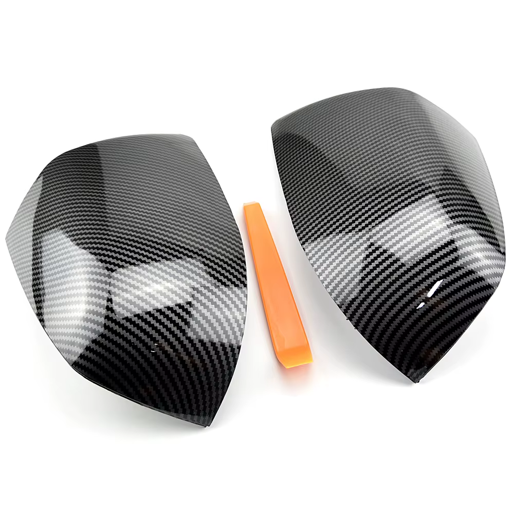 Carcasas de retrovisor Ford Focus 2005-2008 carbono negro brillante - imagen 5