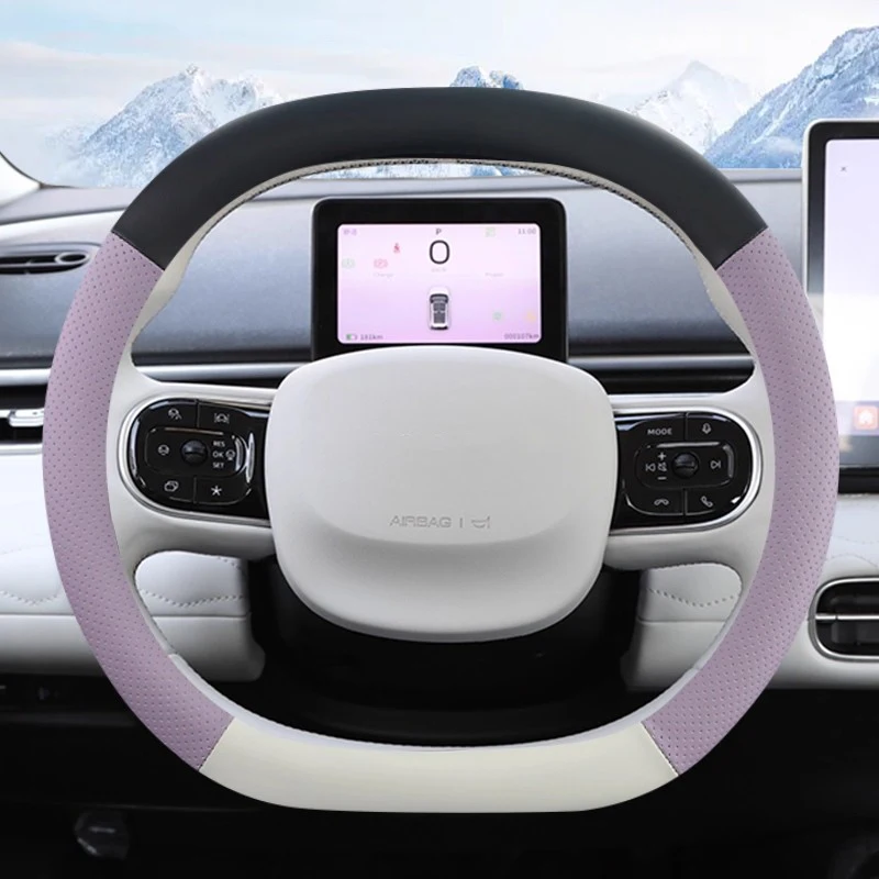 Para Dongfeng Nammi Box 01 2024 2025 protector para volante de coche almohadilla decorativa antideslizante de cuero accesorios de coche - imagen 2