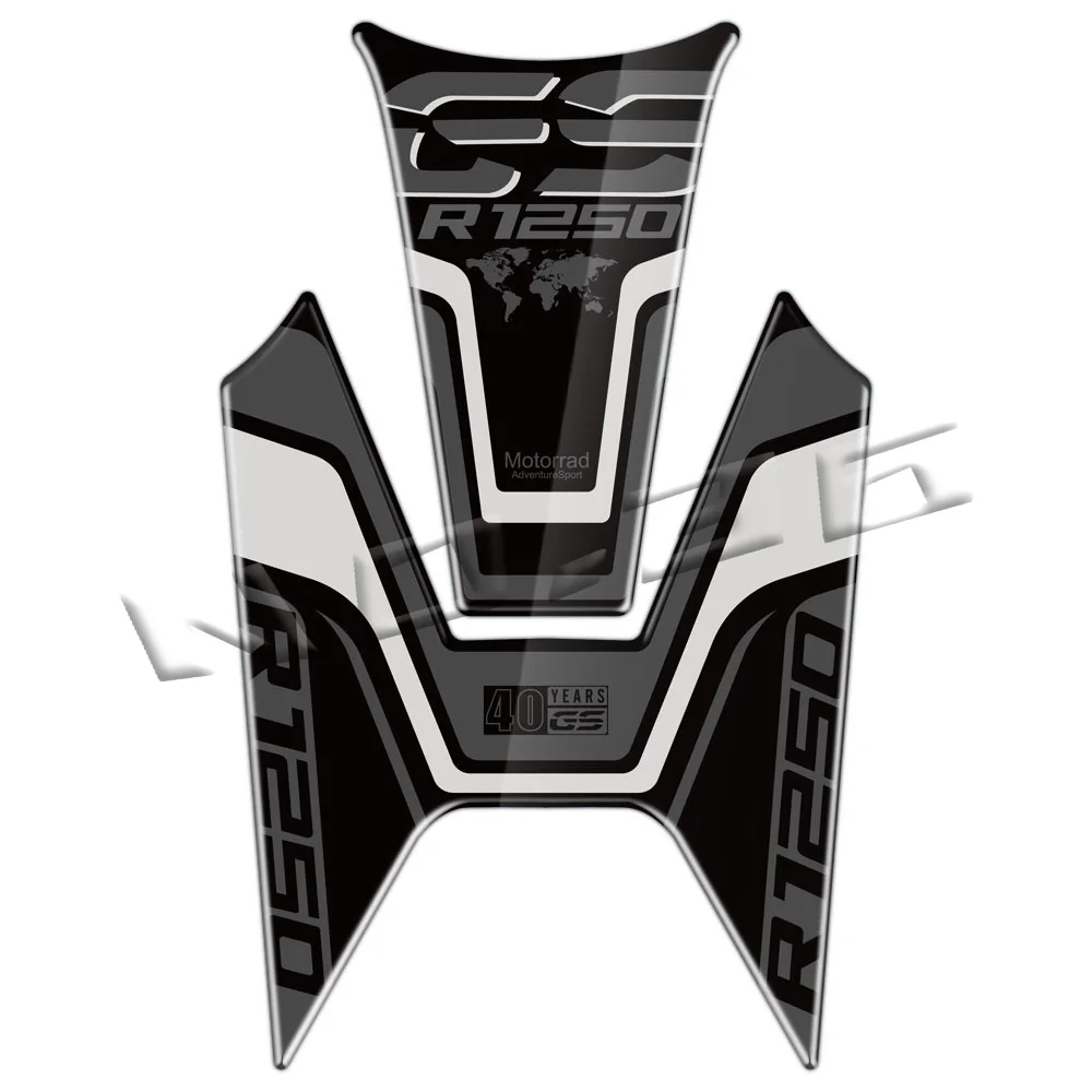 Protector de depósito 3D negro para BMW R 1250 GS 2018-2023 - imagen 4