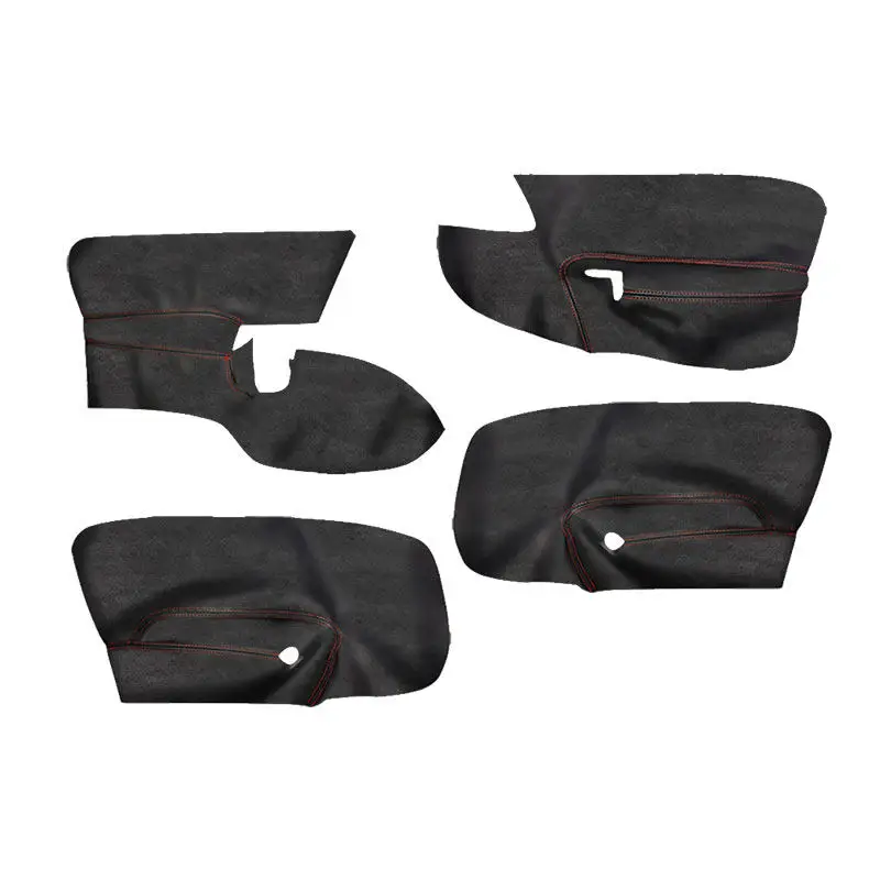 Panel de puerta reposabrazos VW Golf MK5 Jetta 2005-2010 – Cuero ante negro - imagen 2