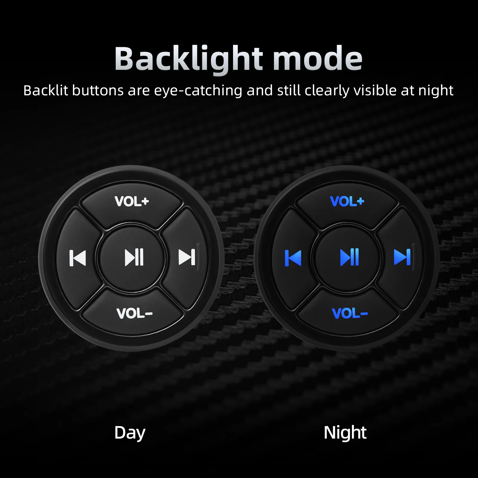 Mando multimedia inalámbrico para volante Bluetooth universal Android/iOS - imagen 3