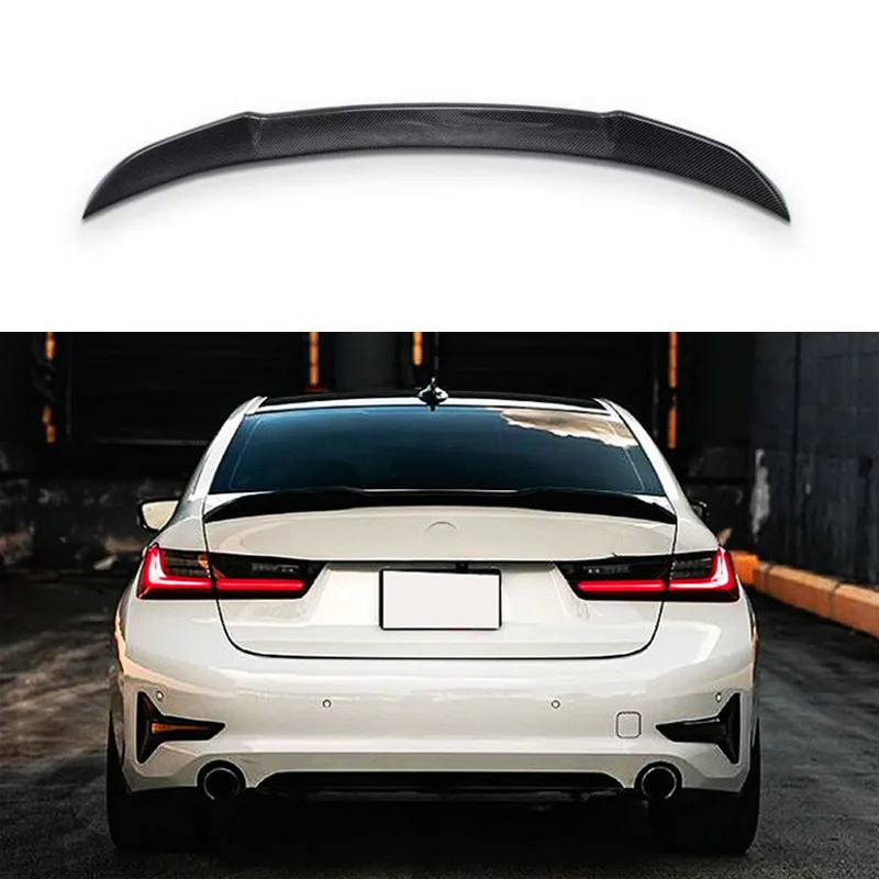 Alerón trasero de carbono negro para BMW Serie 3 G20 y M3 G80 - imagen 5