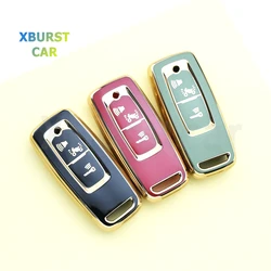 Funda protectora de TPU de 3 botones para llave remota de motocicleta, soporte Protector para Honda PCX160 VISION SH350 PCX 160, accesorios