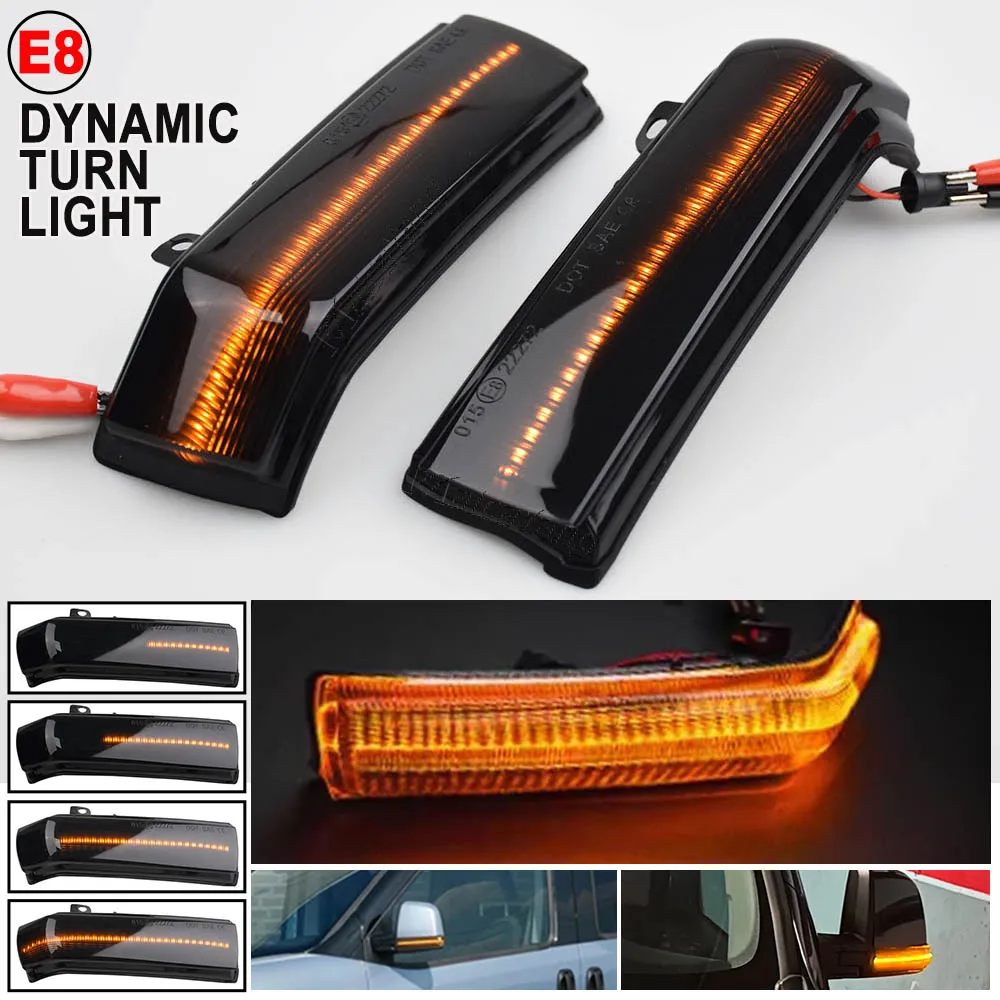 Intermitente LED dinámico ámbar con lente semiahumada para espejo lateral