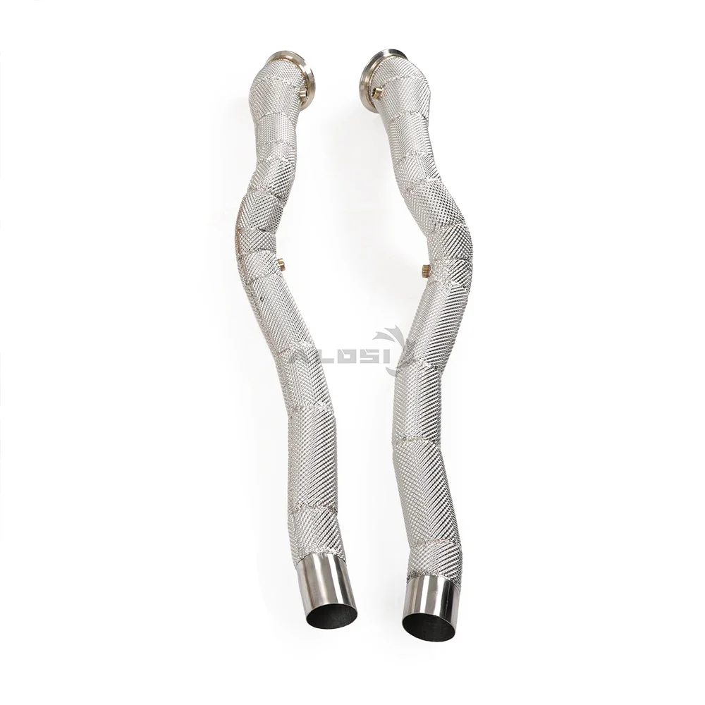 Componente de escape de acero inoxidable para Ferrari F12