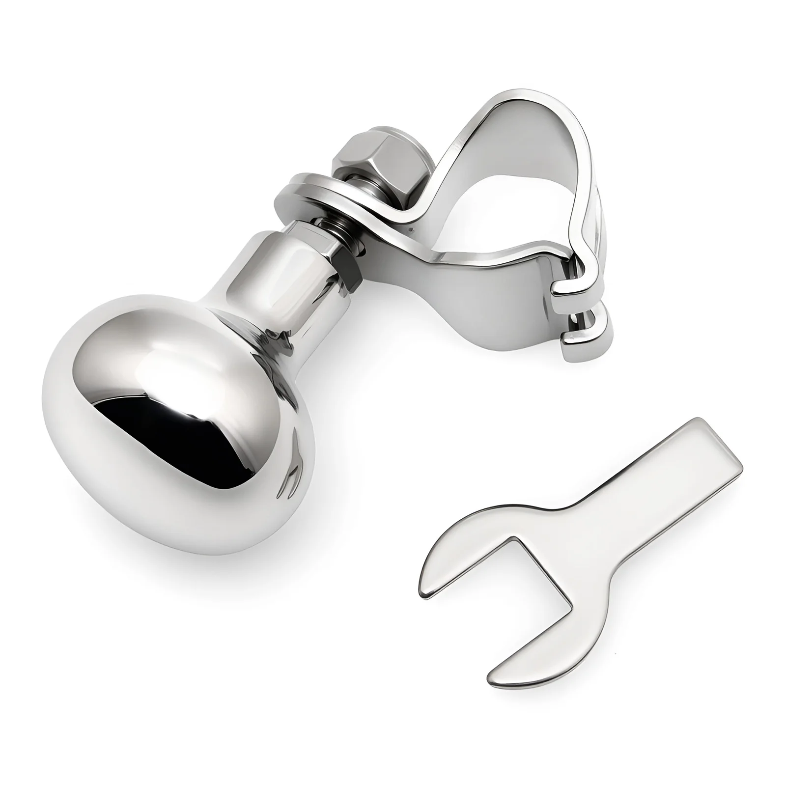 Perilla del volante 316, potenciadores auxiliares, mango de bola, accesorio de acero inoxidable para barco, volante, camión, barco, yate - imagen 3