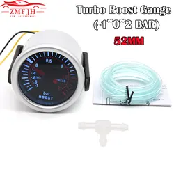 Medidor presión turbo 52mm LED -1 a 2 bar universal