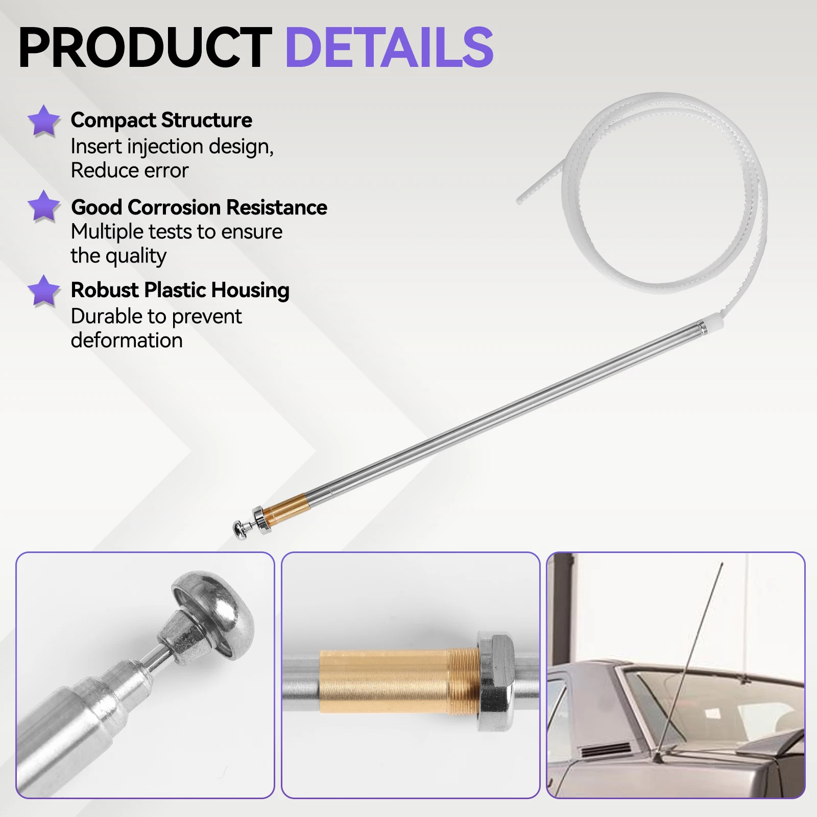 A2018270001 Antena automática Mercedes W124 W126 W201 OEM - imagen 4