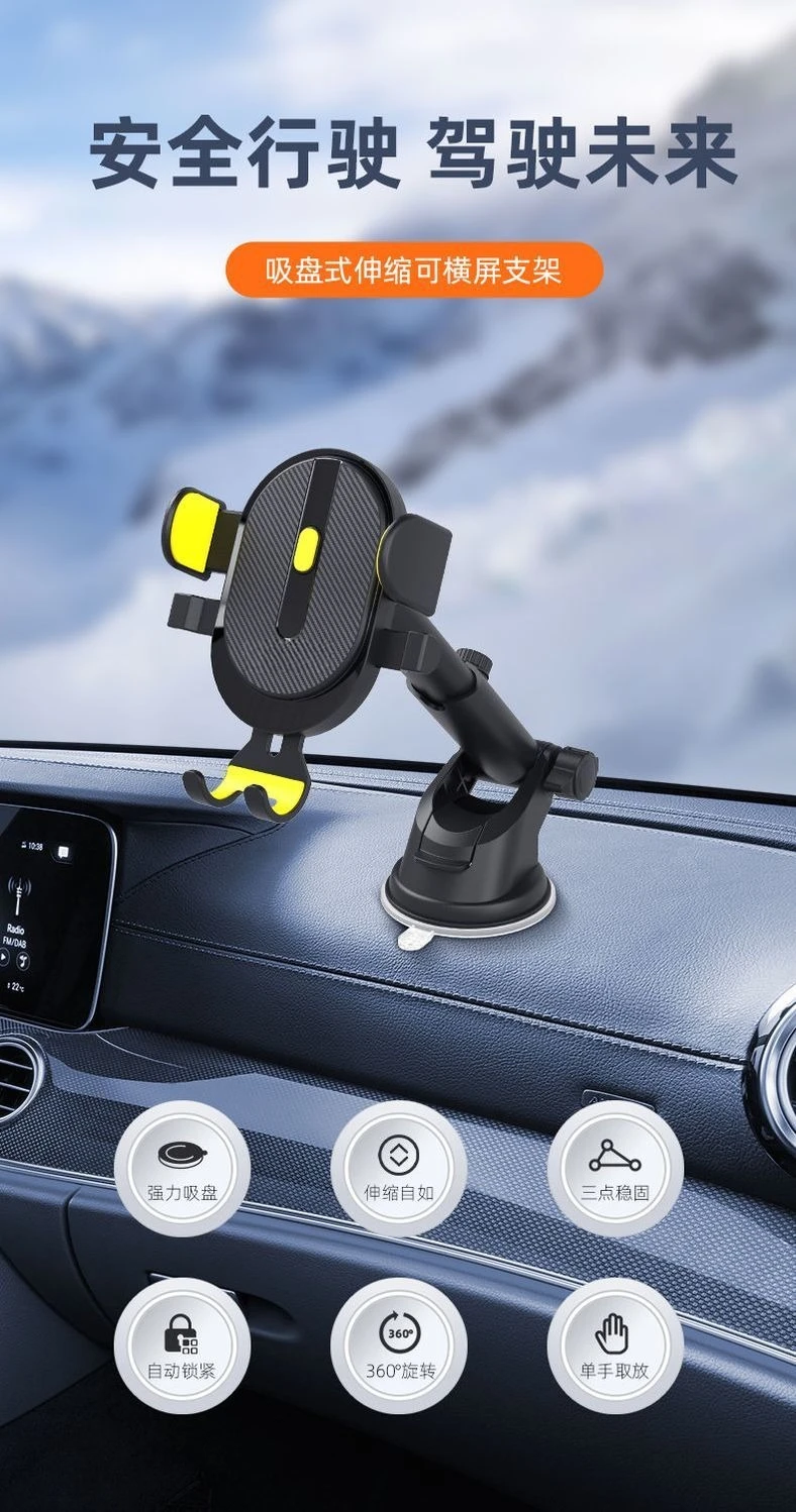Detalle del soporte para teléfono móvil y su orientación ajustable
