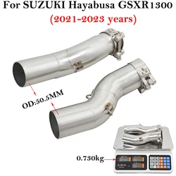 Escape Suzuki Hayabusa GSXR1300 2021-2023, silenciador medio doble